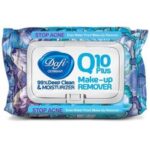 دستمال مرطوب پاک کننده آرایش دافی مدل Q10 (طرح گل ۲) ۵۰ عددی
