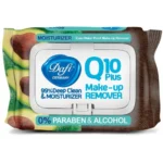 دستمال مرطوب پاک کننده آرایش دافی مدل Q10 (طرح میوه آووکادو) بسته ۵۰ عددی